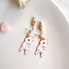 Cute Cartoon Alloy Plating Women's Earrings 1 Pair