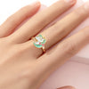 Cute Ice Cream Flower Butterfly Alloy Enamel Kid's Open Ring