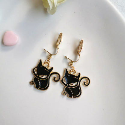 Cute Cartoon Alloy Plating Women's Earrings 1 Pair