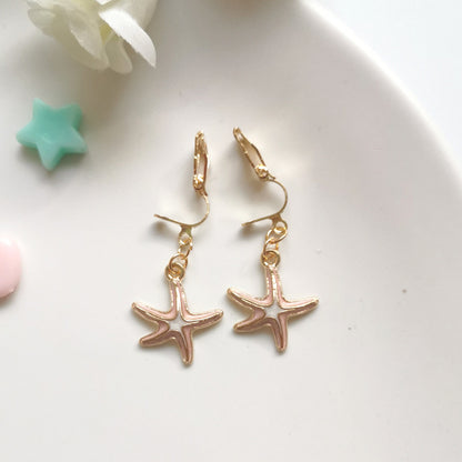 Cute Cartoon Alloy Plating Women's Earrings 1 Pair