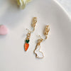 Cute Cartoon Alloy Plating Women's Earrings 1 Pair