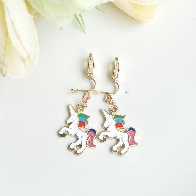 Cute Cartoon Alloy Plating Women's Earrings 1 Pair