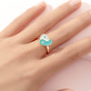 Cute Ice Cream Flower Butterfly Alloy Enamel Kid's Open Ring