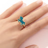 Cute Ice Cream Flower Butterfly Alloy Enamel Kid's Open Ring