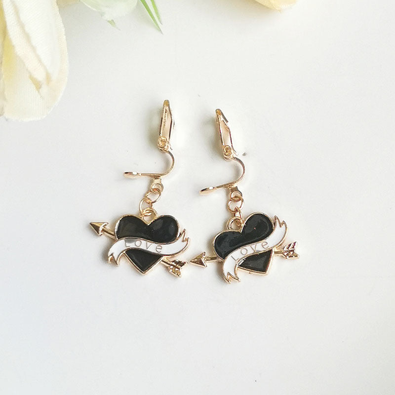 Cute Cartoon Alloy Plating Women's Earrings 1 Pair