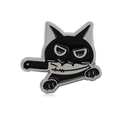 Cartoon Style Letter Cat Alloy Enamel Unisex Brooches