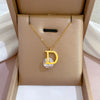 Simple Style Geometric Gourd Titanium Steel Plating Rhinestones Pendant Necklace