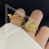 Simple Open Fashion Geometric Irregular Ring