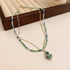 Sweet Heart Shape Flower Alloy Plating Women's Necklace