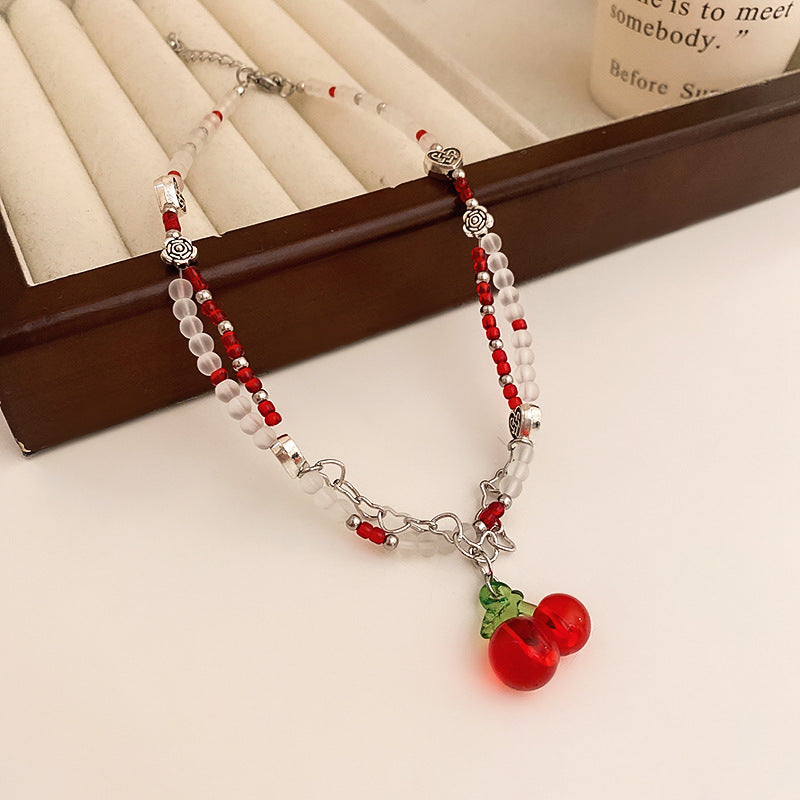 Sweet Heart Shape Flower Alloy Plating Women's Necklace