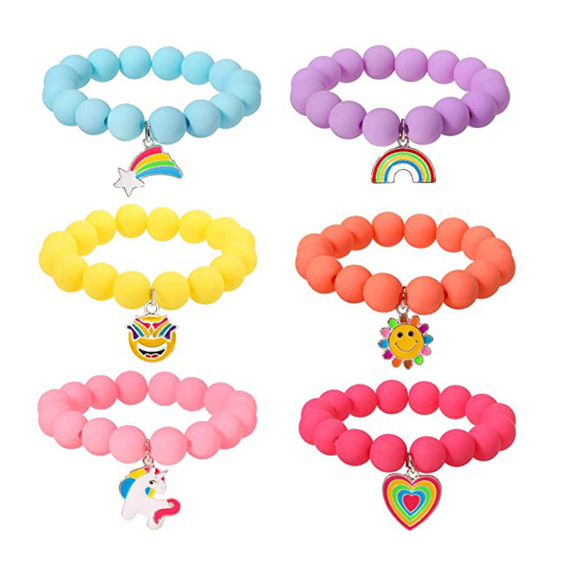 Cute Sweet Geometric Abs Plating Kid's Bracelets