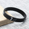 Fashion Letter Silica Gel Unisex Bracelets