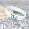 Fashion Letter Silica Gel Unisex Bracelets