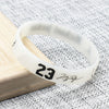 Fashion Letter Silica Gel Unisex Bracelets