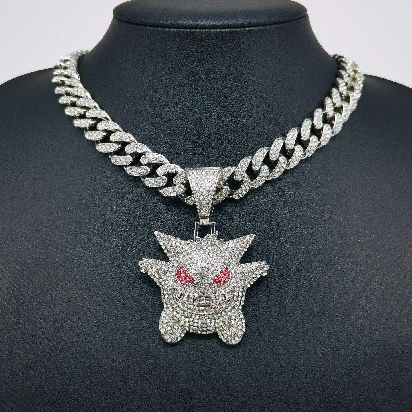 Hip-hop Punk Cartoon Character Alloy Inlay Rhinestones Unisex Pendant Necklace