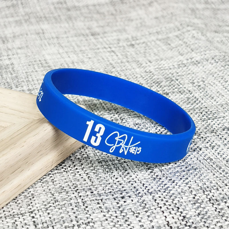 Fashion Letter Silica Gel Unisex Bracelets