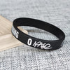 Fashion Letter Silica Gel Unisex Bracelets