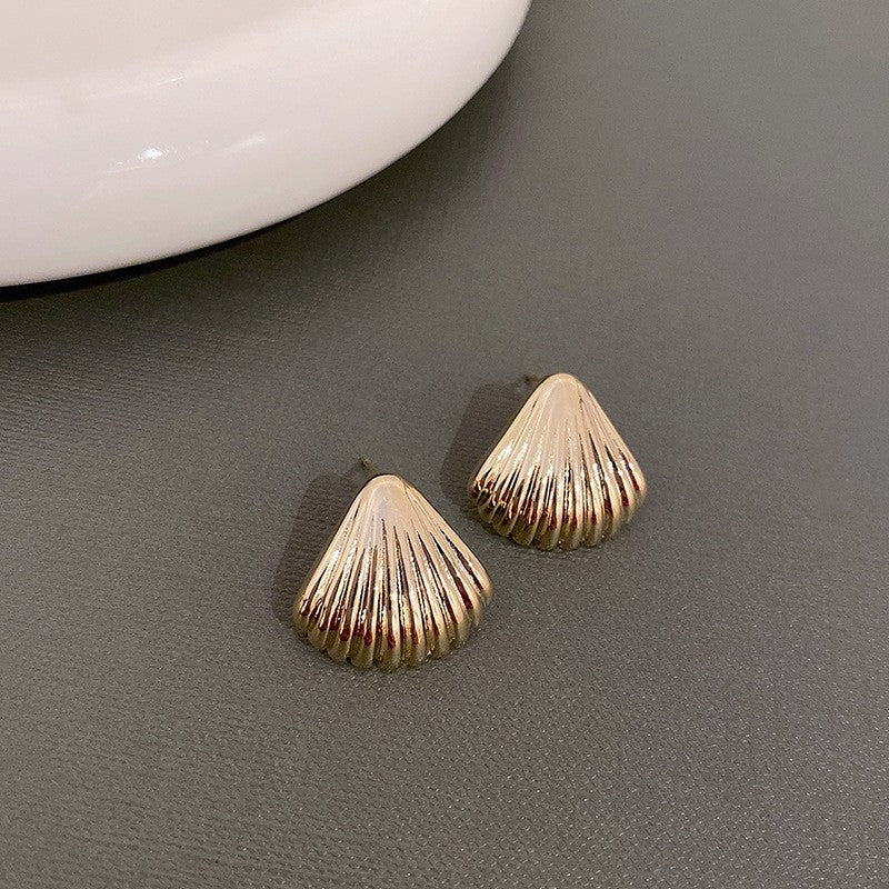 1 Pair Retro Commute Cross Oval Heart Shape Plating Copper Earrings