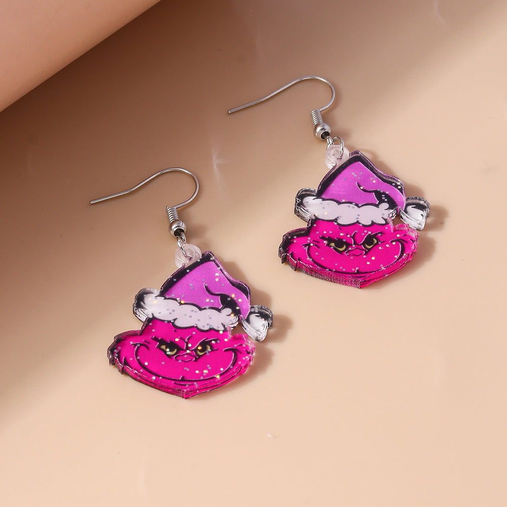 1 Pair Cute Geometric Alloy Drop Earrings