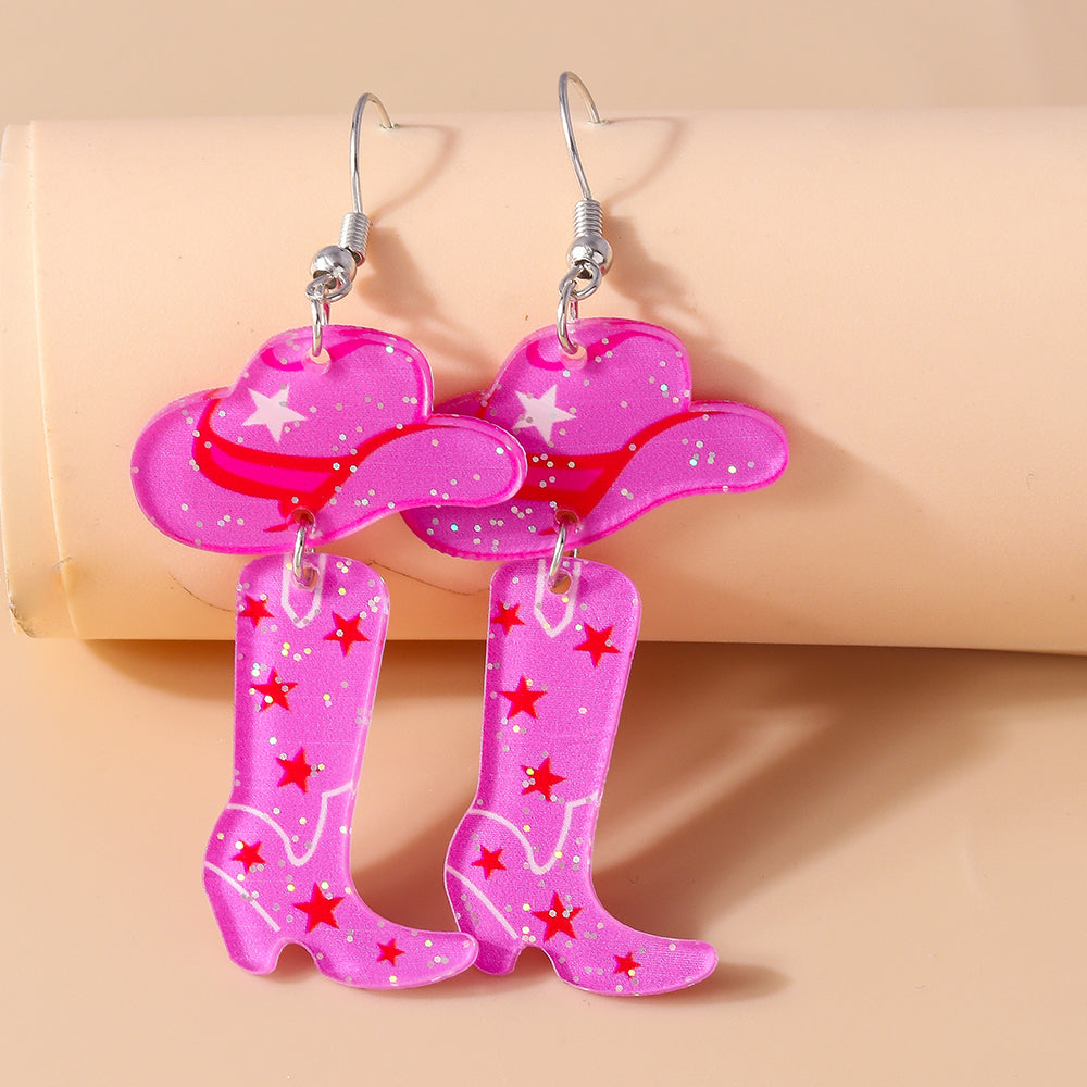 1 Pair Cute Geometric Alloy Drop Earrings