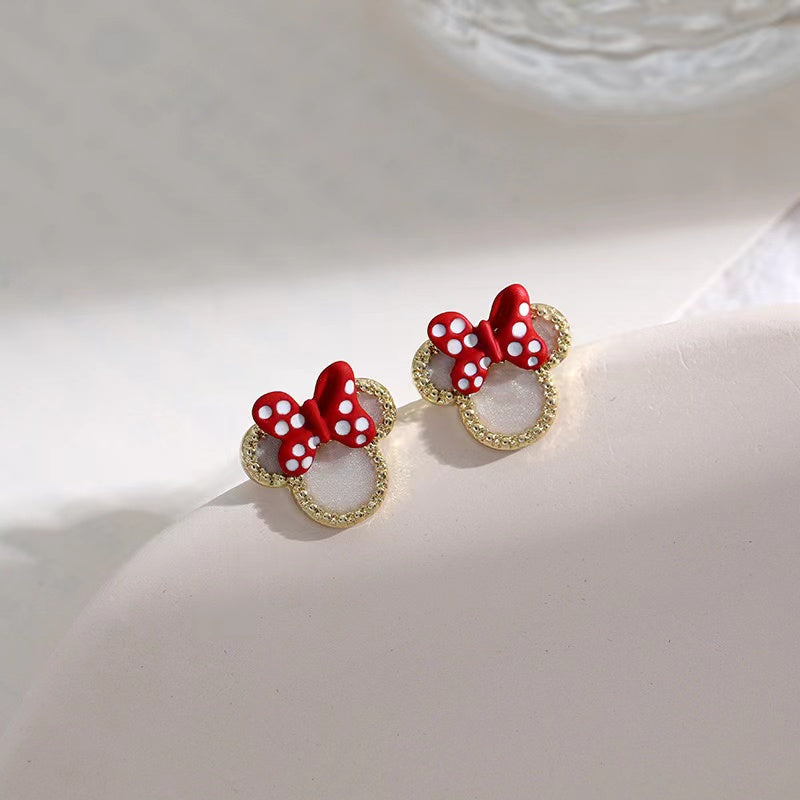 1 Pair Simple Style Bow Knot Plating Alloy Gold Plated Ear Studs