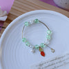 Cartoon Style Bear Unicorn Crown Beaded Alloy Plating Kid's Bracelets