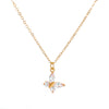 Fashion Geometric Copper Inlay Artificial Pearls Rhinestones Zircon Necklace