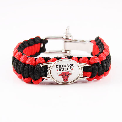 Sports Color Block Alloy Rope Plating Unisex Bracelets