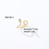 Casual Retro Bear Snake Leopard Copper Inlay Zircon Open Rings