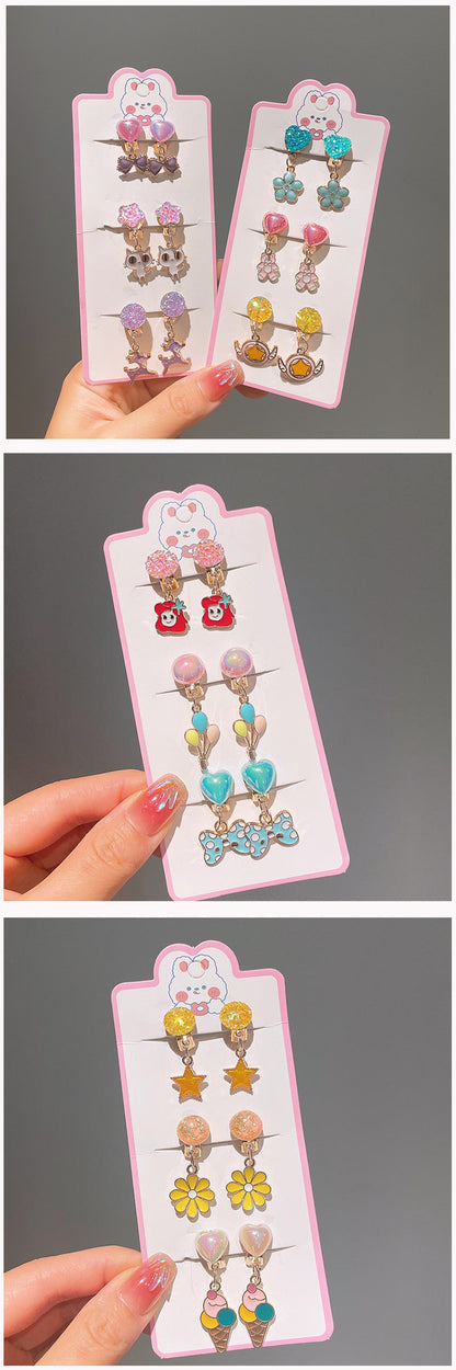 Cute Flower Bow Knot Fish Tail Alloy Plastic Wholesale Drop Earrings