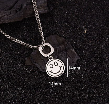 Classic Style Smiley Face Copper Pendant Necklace