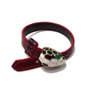 Simple Style Snake Pu Leather Alloy Enamel Women's Wristband