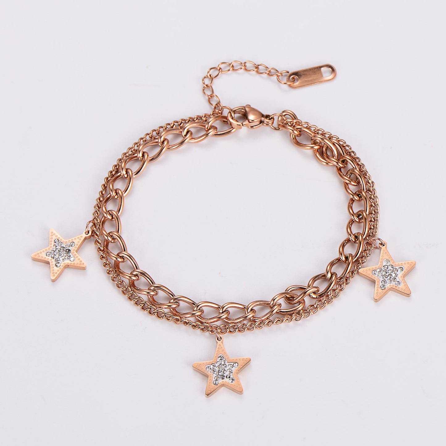 304 Stainless Steel Gold Plated Sweet Simple Style Plating Star Bracelets