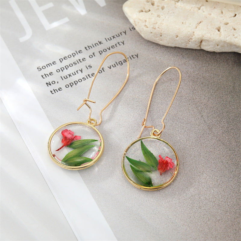 1 Pair IG Style Bohemian Modern Style Flower Zinc Alloy Drop Earrings