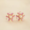 1 Pair Elegant Vintage Style Flower Imitation Pearl Artificial Pearls Ear Studs