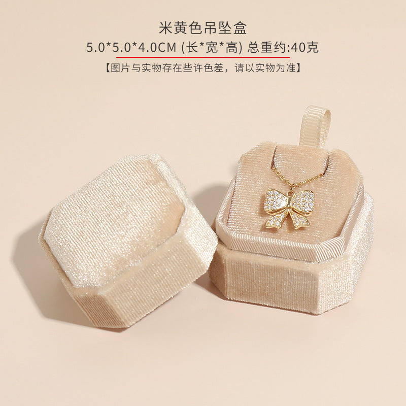 Fashion Solid Color Composite Material Jewelry Boxes 1 Piece