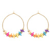 1 Pair Casual Vacation Circle Beaded Soft Clay Earrings