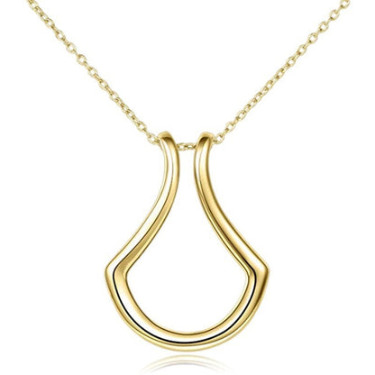 Solid Color Shiny Solid Color Zinc Alloy Women's Pendant Necklace