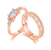 Wholesale Simple Style Solid Color Copper Plating Inlay Gold Plated Zircon Rings