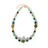 Retro Color Block Plastic Beaded Women's Necklace