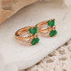 1 Pair Cute Shiny Butterfly Plating Inlay Copper Zircon Rose Gold Plated Ear Studs