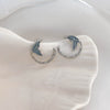 1 Pair Vacation Sweet Simple Style Fish Tail Inlay Copper Pearl Ear Studs