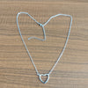 304 Stainless Steel Casual Modern Style Simple Style Heart Shape Pendant Necklace