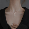 Sterling Silver White Gold Plated Elegant Simple Style Classic Style Plating Inlay Solid Color Zircon Pendant Necklace