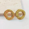 1 Piece Vintage Style Simple Style Circle 304 Stainless Steel 18K Gold Plated Ear Studs