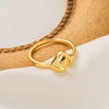 Wholesale IG Style Simple Style Heart Shape Solid Color Snake Copper 18K Gold Plated Open Rings