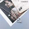 Wholesale Casual Simple Style Classic Style Heart Shape Stainless Steel Plating 18k Gold Plated Bracelets Necklace