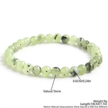 IG Style Simple Style Round 304 Stainless Steel Natural Stone Beaded Women's Bracelets