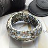 Fashion Shell Stitching Bracelet Irregular Big Wave Wood Flame Pattern Bracelet