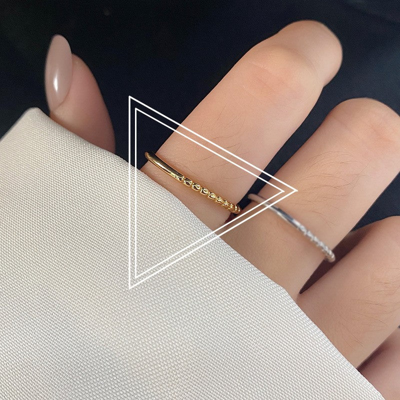 Simple Open Fashion Geometric Irregular Ring